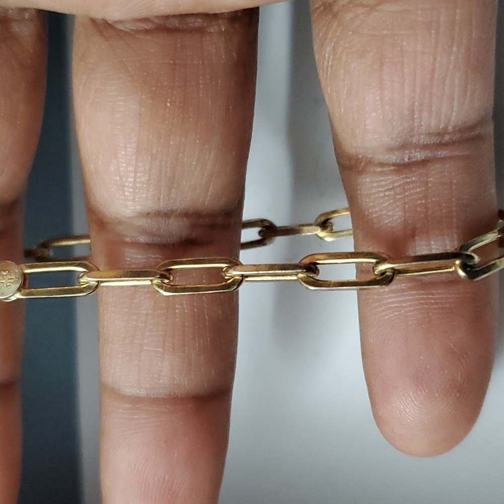 Sterling Silver 925 Paperclip Bracelet